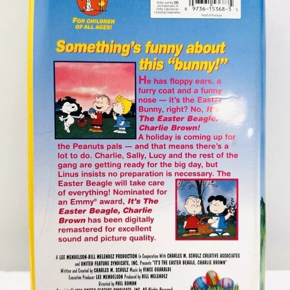IT'S THE EASTER BEAGLE, CHARLIE BROWN VHS Tape Clamshell Case Home Video - Picture 2 of 9